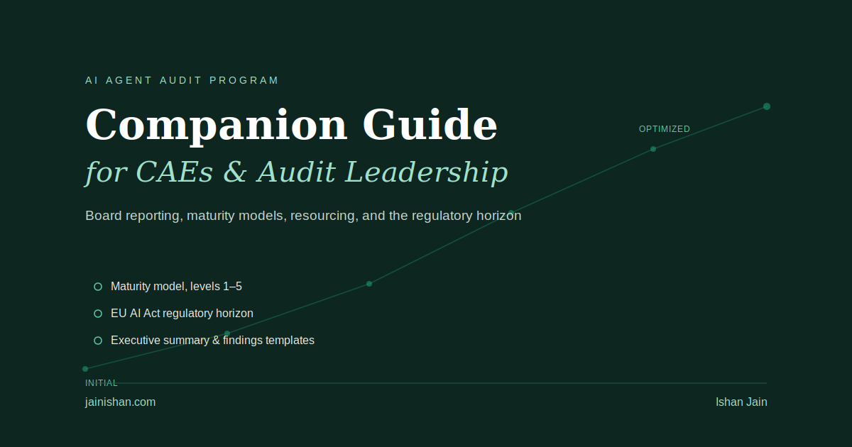AI Agent Audit Program - Companion Guide for CAEs